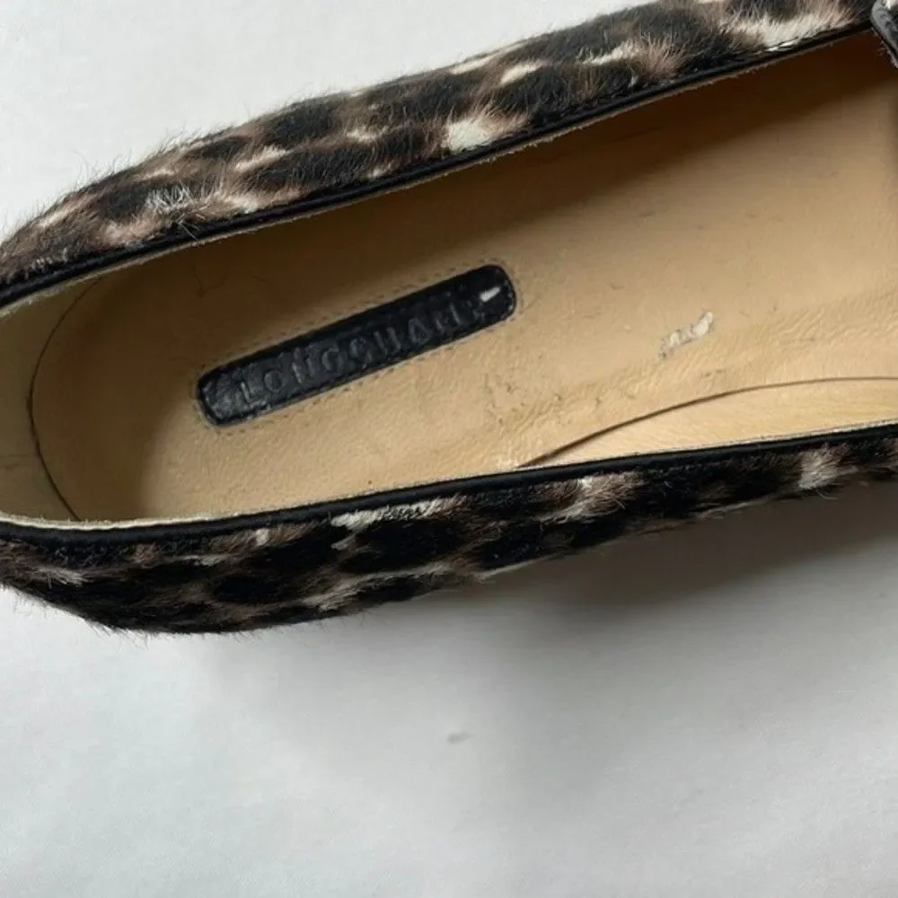 Longchamp Loafers Womens Size 36 Le Pliage Heritage Calf Hair Slip On